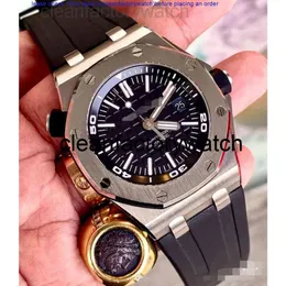 Apwatch Piquet Audemar Designer Męskie zegarki moda mechanika roya1 0ak 15710 w pełni automatyczna guma 15500 sportowy wodoodporny szwajcarski ES ze ręką