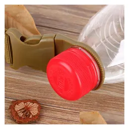 Outdoor -Gadgets EDC Neues Militär Nylon -Gurtband Schnalle Haken Wasserflaschenhalter Clip Aufstieg Carabiner Belt Rucksack Hanger Camp Del OTSPQ