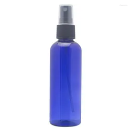 Speicherflaschen 200 x 100 ml blau leerer Kunststoff nachfüllbares Haustierspray mit feinem Nebel Zerstäuber Sprühgeräte für DIY -Reinigungsreisen Schönheitspflege