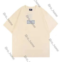 Designer Kith Shirt tee tshirt Summer Mens and Womens Casual modemärke Tryck överdimensionerade Streetwear T-skjortor 100%bomullsgräns Kort ärm USA Size S-XL 908