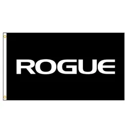 3x5fts Black Rogue Flag Decoration Banner Custom Alla logo Polyester Banner inomhus utomhus8533292