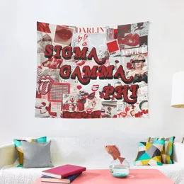 Гобелена Sigma Gamma Phi Red Collage Sgphi Teal