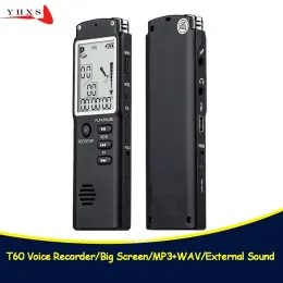 Inspelare Portable 32 GB Original Voice Recorder USB Professional 96 Hours LCD Dictaphone Digital Audio Voice Recorder med WAV MP3 Player