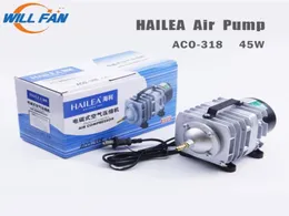 Будет вентилятор Hailea Воздушный насос 45 Вт ACO318 Электрический магнитный воздушный компрессор для лазерной машины 70lmin кислородного насоса Fish5275057