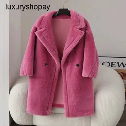 Maxmaras Teddy Bear Coat Womens Cashmere Coats Wing Winter 2024 Autumnwinter New Silhouett