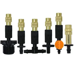 Decorations KESLA 10PCS 6 Types Micro Drip Irrigation Misting Brass Nozzle Garden Spray Cooling Sprinkler w/ Connector Watering Plants