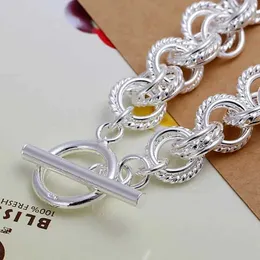 Kedja hög kvalitet 925 sterling silver smycken ganska trevligt mode populära armband bröllop fest cirkel gratis frakt fabrikspris