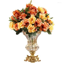 Vasen Brille Dekorative Blume Mariage Luxus Wohnzimmer transparent Vase Design Minimalist Vintage Jarrones Wohnkultur