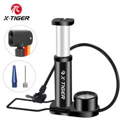 X-Tiger Bike Pump Ultra-Light Road Bicycle Bicycle Tire Pump Pulfator Schrader Presta Hose Portable Foot Bicycle Air Pumps 240410