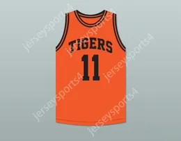 Nome personalizado masculino juvenil/crianças Detlef Schrempf 11 Centralia High School Tigers Jersey de basquete laranja 2 Top Stitched S-6xl