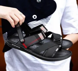 럭스 CUIR 남자 39 S 샌들 가죽 남성 여름 2020 New Beach Roman Casual Fashion Black Sandale Homme Sandalias Hombre18756481