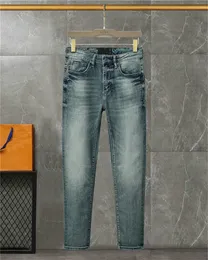 Designers jeans roxos jeans masculinos de calça longa de calça masculina linha grossa de jeans de jeans Man Hom