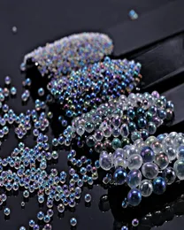 5G Mermaid Nail Art Caviar Beads شفافة غير لامعة فن الأظافر الديكور 3D Manicure كرات الأشعة فوق البنفسجية ملحق DIY COLL NEW4630176