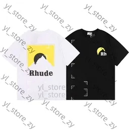 Maglietta rhude maglietta maschile camicie casual rhude maniche corte a maniche corte vendere uomini di lusso hip hop hop ad alta fascia alta vestiti traspiranti 2041