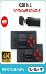 HD 4K Retro Mini Video Game Console 628 Games com 2 controlador sem fio portátil duplo para hdtv video videogame 1932587