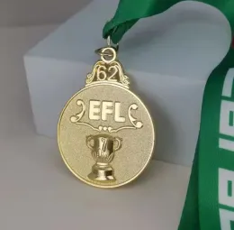 Vendita calda 2021-22 stagione i campioni della Coppa EFL medaglie della Coppa di Carabao Medage The Football Fan Souvenir