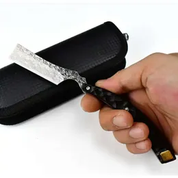 HK058 Damascus Folding Blade Blade Нож VG10 Стальная ядра высокая твердость супер острый карманный нож