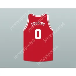 Custom DeMarcus Cousins ​​0 Tijuana Piranhas كرة السلة Jersey Mexican Team All Sitched Size S M L XL XXL 3XL 4XL 5XL 6XL جودة أعلى