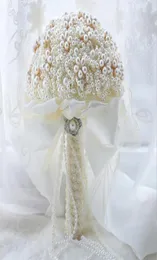 5 färger vackra bröllopsblommor brudbukets bröllop bukett pärlor rosa bukett fleur mariage röd ros bukett3821770