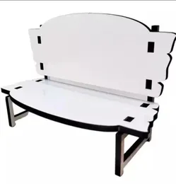 تسامي MDF Memorial Bench للديكور المكتبي لامع لامع أبيض فارغ بلوحة صلبة مقعد جديد Fast7062793