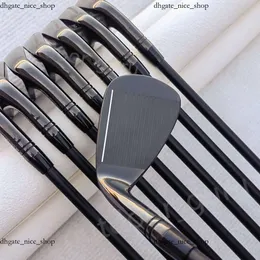 Golf Kulüpleri 24SS Erkekler İçin En Kalite Lüks Spor Yepyeni Demir Seti Siyah 790 Üstünlük Sier Golf Kulüpleri 4-9p R/S Flex Steel Mil Baş Kapak 958