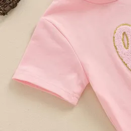 Комплекты одежды Baby Girl 2pcs Летние наряды с коротким рукава