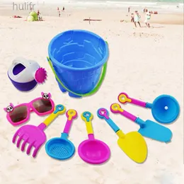 Piasek Water Play Fun Childrends Baby Beach Zabawki piaskowania Zestaw Zestaw plaży Wąskie podlewanie może łopata forma formy wiadra piaskowca piaskownica narzędzie D240429