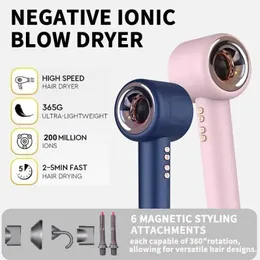 Hair Dryers Professional Super Drier Personal Care Styling Anion Salon Tool Constant Electric Leafless Q240429