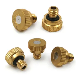 wholesale Free Shipping 10PCS Low Pressure High Quality Brass Fogging Misting Nozzles Connectors Garden Irrigation Sprinkler Fittings LL