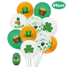 Parti Dekorasyon Yonca Balonu St. Patrick Günü Tema İrlanda Süslemeleri Mutlu Stpatrick's
