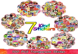 100PCS Random Hot Graffiti Anime Rock Retro Funny Stickers Adolescent Child Applique Gift DIY Notebook Guitar Luggage Skate Stickers8467901