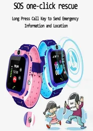 Q12 Childrens Smart Watch SOS Phone Watch SIM CARD PO 방수 IP67 IOS를위한 어린이 선물 Android9682554