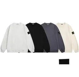 ISLAND New Mens sweatshirts Fashion couple Sweatshirt STONE Double Badge Embroidered Round Logo Long Sleeve loose Cotton Casual Hip Hop Streetwear pullover Coat 05