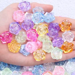 Acessórios Flor Rose 18mm 200pcs Muita cor AB para escolher meio imitação de pérolas de abdas resin material de resina ótima roupas de recados