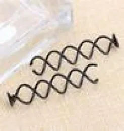 100pcs lote 6cm parafuso de rotação em espiral bobby pinos de cabelo clipes de jóias diy Finding6804917