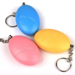 Nuovo allarme di autodifesa di autodifesa 110 dB a forma di uovo Protezione protezione Avviso Sicurezza personale Scream America keychain ad allarme di emergenza per bambini allarme di sicurezza elder