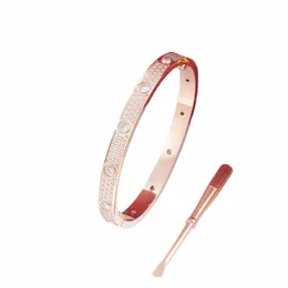 Designer Goldkarte plus Armband Tai Stahl Fi Schraubendreher zehn Diamd Färbung Stahl Abend Armband Hochzeit Roségold Armband Juwelierliebhaber G S7NB#