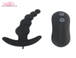 APHRODISIA ANAL VIBRATOR PROSSATO MASSAGER POTENZIONI SESSO ANALE VIBRANTE PERCHE ANALE Plug 10 Plug Mode Plug dei giocattoli per uomini per uomini Donne S3418616