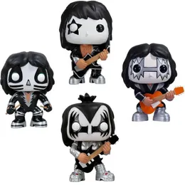 Action Toy Figures Kiss love Gun Gene Simmons The Catman #07 The Demon #04 The Starchild #06 The Spaceman #05 E Vinly Figure Pops Toys Gifts T240428