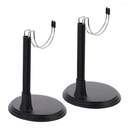 Декоративные тарелки 2 PCS Портативная подставка для плюшевых Amercian Girls Display Holder Pvc фигурки