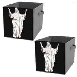 Storage Bags Tank Jesus Women's Regular Unisex Folding Box Organizer Division Convenient Debris Room Cute Of