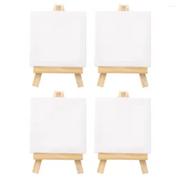 Placas decorativas Mini Canvas Wood Eanel Conjunto para pintura de arte Desenho artesanal Decoração em casa