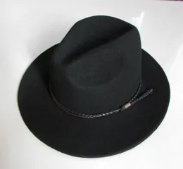 NEU 100 WOLL WASGERFORTE FEDORAS HAS MEN039S Wrinkeln Reithut Breiter Krempe Cowboy Wollkappe Gentleman B81218738912