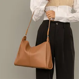 Bag Trendy Totes Commuter Bags Women 2024 Solid Color Luxury Handbags Leather Large Capacity Female OL Shoulder Bolsa De Hombro