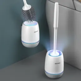 Set TPR Soft Toolet Brush Silikon Głowica Szybka wyczerpanie lub podłoga szczotka do czyszczenia szczotka toaletowa akcesoria łazienkowe