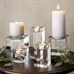 Свечи Crystal Glass Creative Romantic Candle Holders Tealight Candlestic