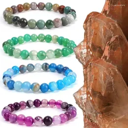 Braccialetti per talloni agata di pietra naturale a filo per donne bracciale colorate regali di gioielli femminili