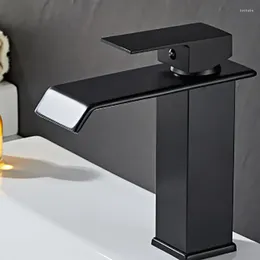 Bathroom Sink Faucets Countertop Faucet Black Gold Platinum Basin Washbasin Mixer Tap Cabinet Square