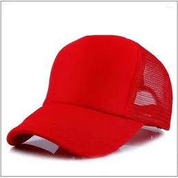 Шариковые шапки 1 шляпа Unisex Cap Casual Plain Mesh Baseball Регулируемые шляпы Snapback для женщин, мужские хип -хоп, уличная одежда, папа шляпа