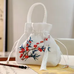 Yunzhiqi Hanfu İşlemeli çanta işlemeli antika elle tutulan antika çapraz beden Cheongsam çantası kış peluş kadife çapraz gövde çantası sırt çantası